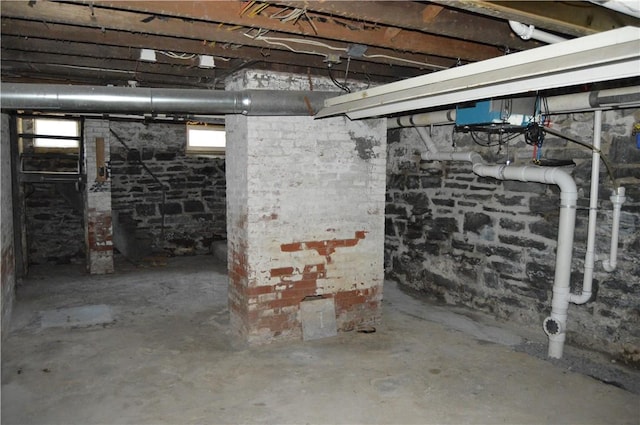 view of basement