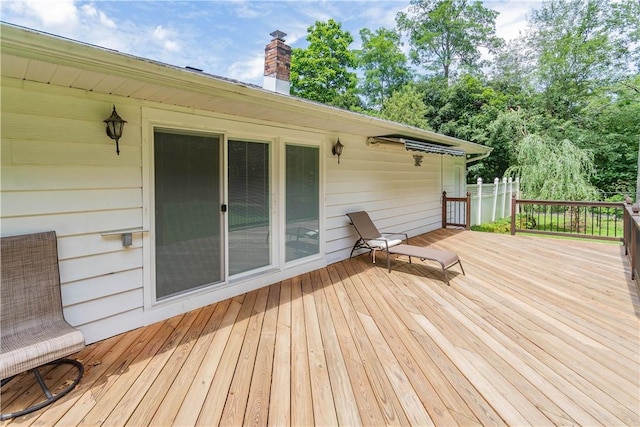 view of wooden terrace