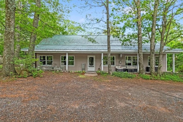 view of front of home with a porch