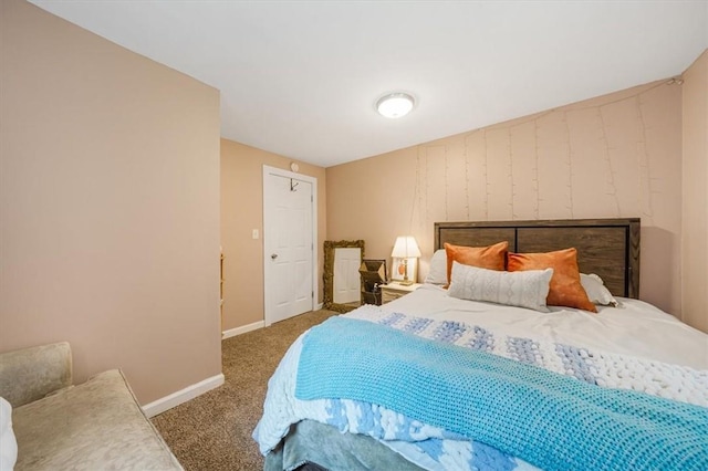 bedroom with carpet floors