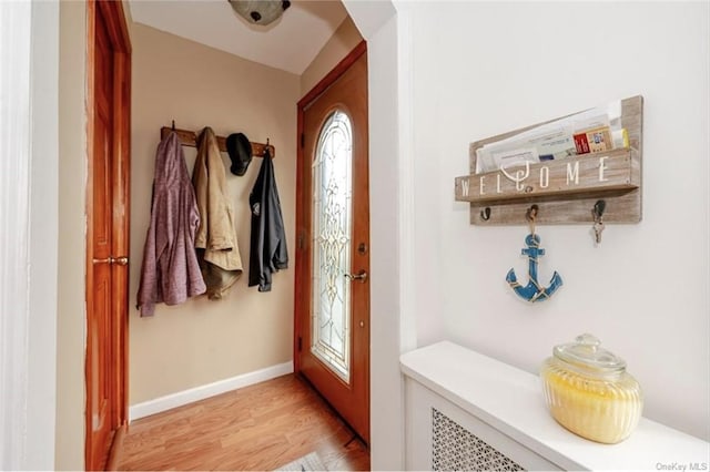 mudroom featuring light hardwood / wood-style floors