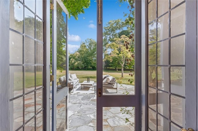 view of doorway to outside