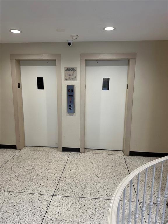 hall featuring elevator