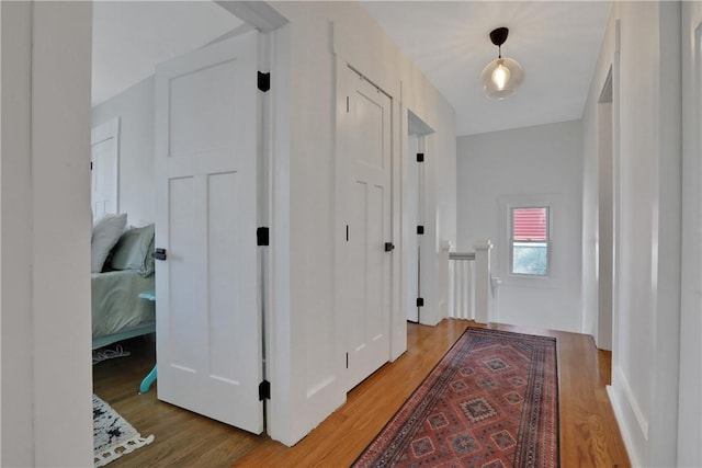 hall featuring hardwood / wood-style floors