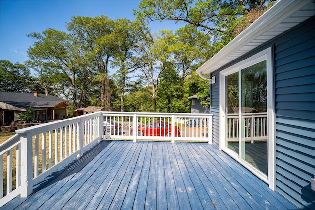 view of wooden terrace