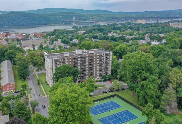 160 Academy St Unit 9L, Poughkeepsie, NY 12401 - drone / aerial view of a notable bridge and a large body of water