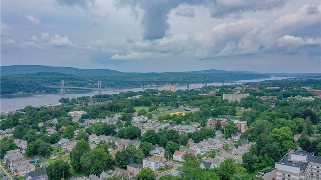 160 Academy St Unit 9L, Poughkeepsie, NY 12401 - bird's eye view of a notable bridge and a water and mountain view