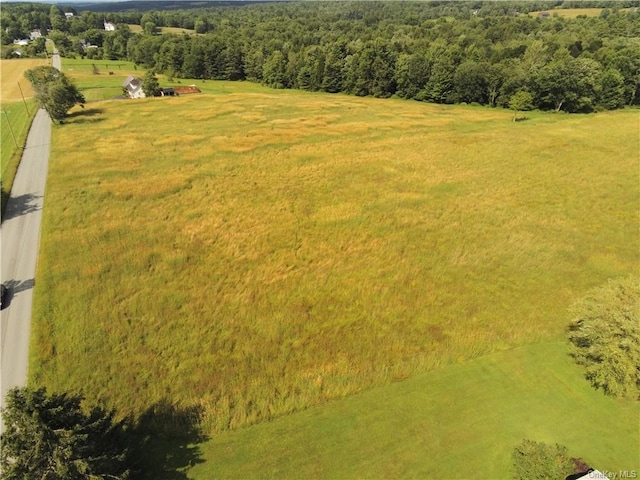 bird's eye view featuring a rural view