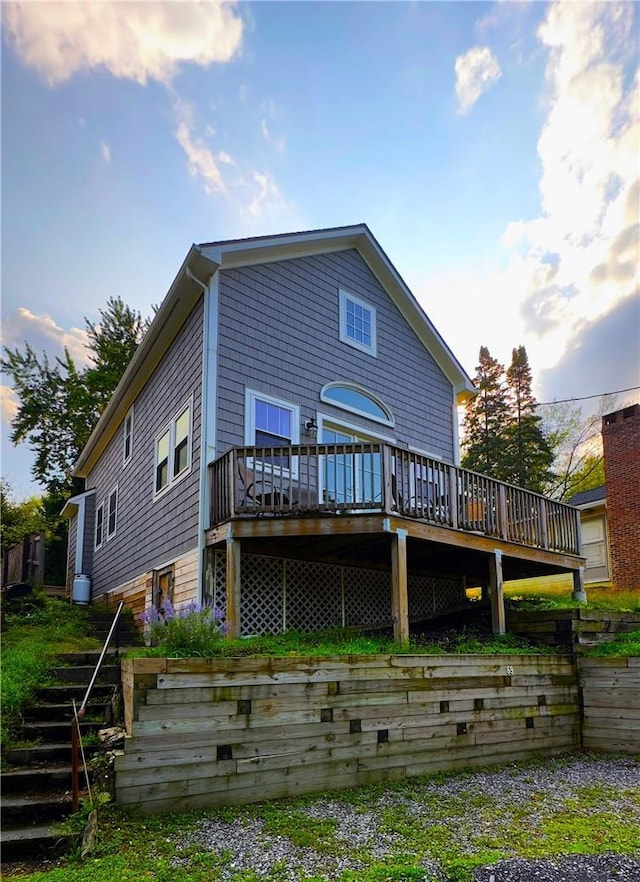 69 SW Colony Rd, Call Listing Agent, NY 12529 - back of house with a deck and stairs