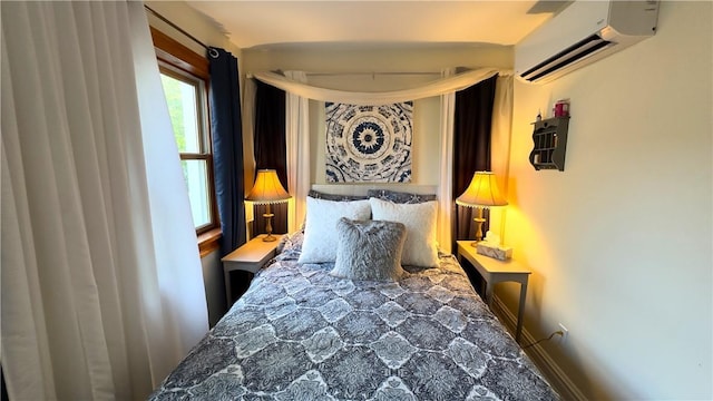 69 SW Colony Rd, Call Listing Agent, NY 12529 - bedroom featuring an AC wall unit and baseboards