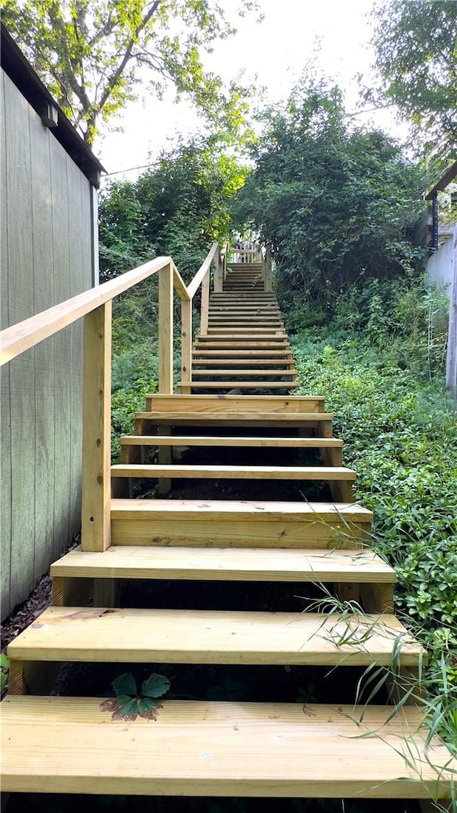 view of staircase