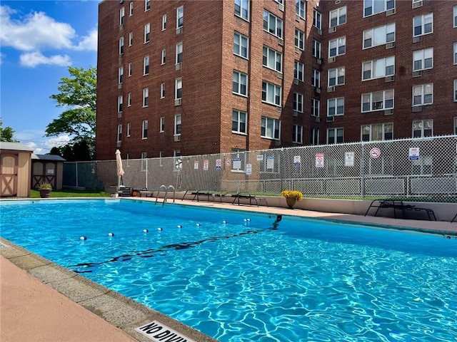 view of pool