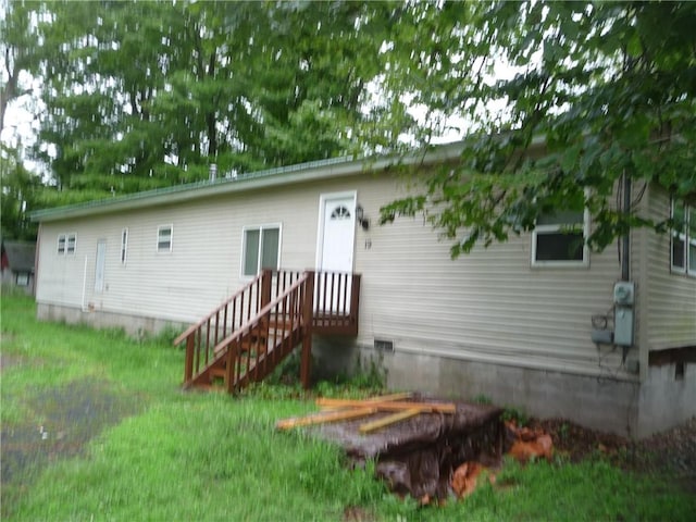 view of back of property