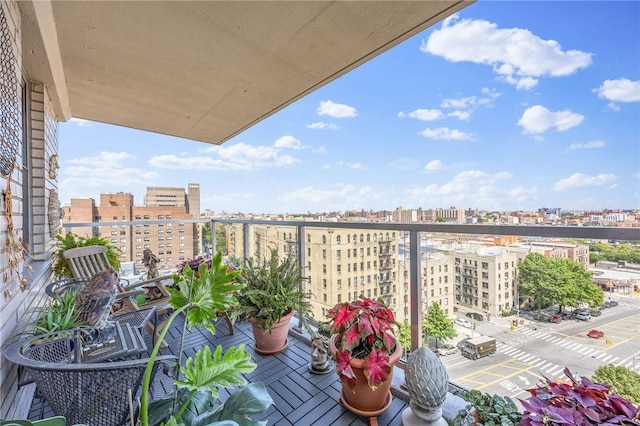 view of balcony