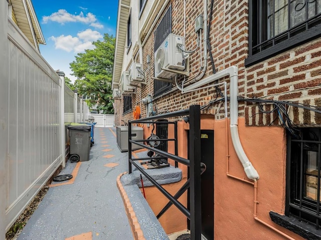 view of patio with ac unit