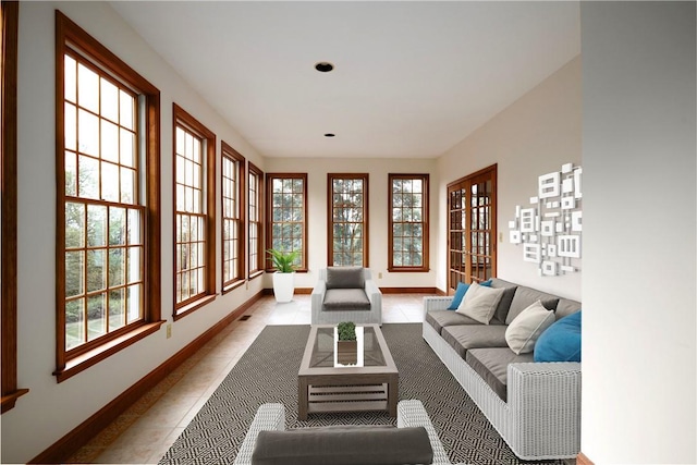 sunroom / solarium featuring plenty of natural light