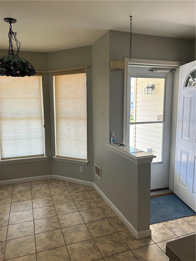 view of tiled entryway