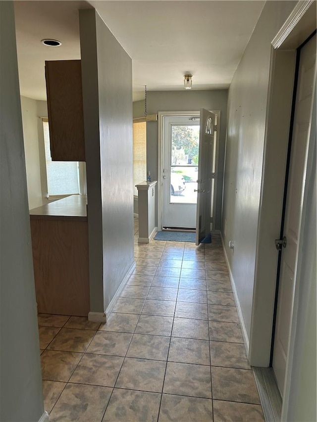 entryway featuring tile patterned floors