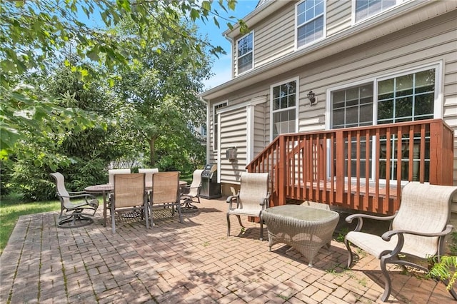 view of patio / terrace featuring a deck