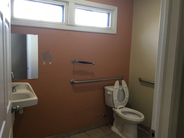 interior details featuring toilet and sink