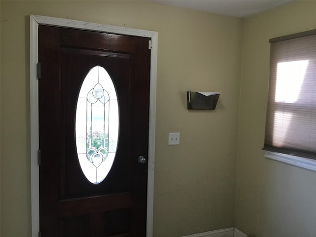 entryway with plenty of natural light