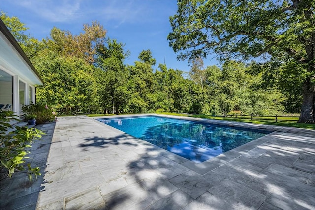 view of pool with a patio