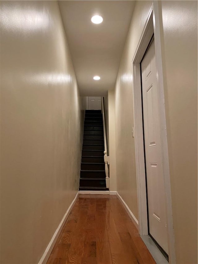 interior space featuring concrete floors and wooden walls