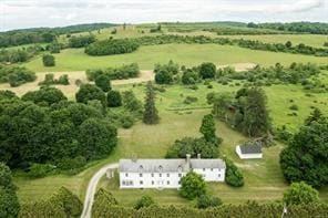 bird's eye view featuring a rural view