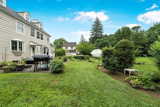 view of yard featuring a patio area