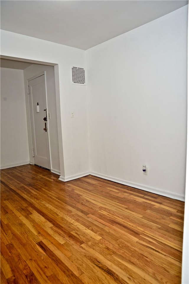 empty room featuring light wood-type flooring