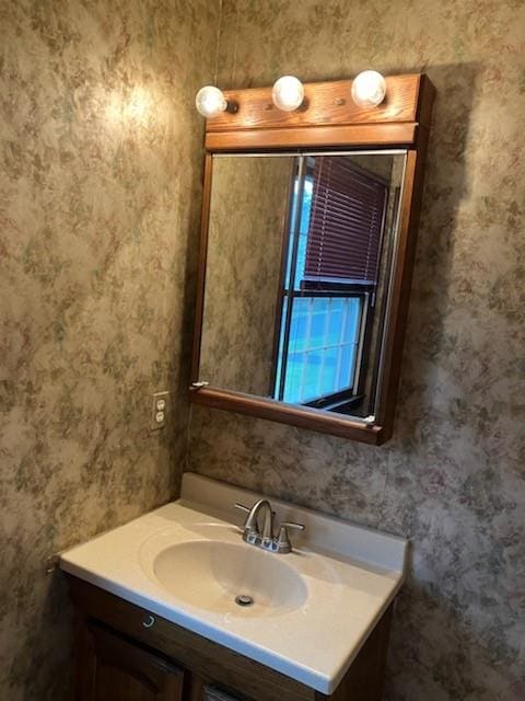 bathroom with vanity