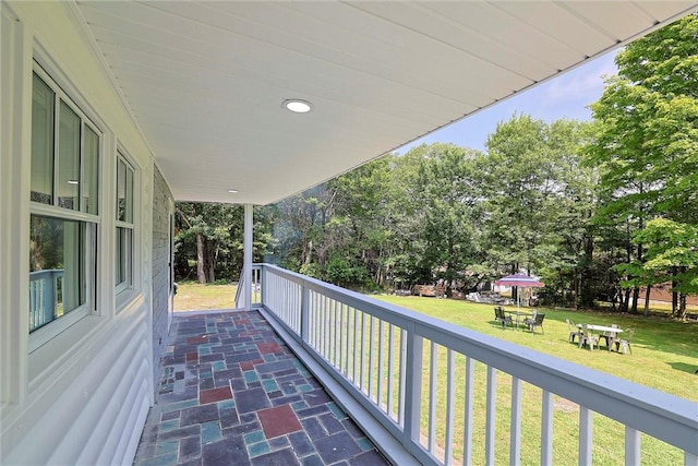 view of balcony