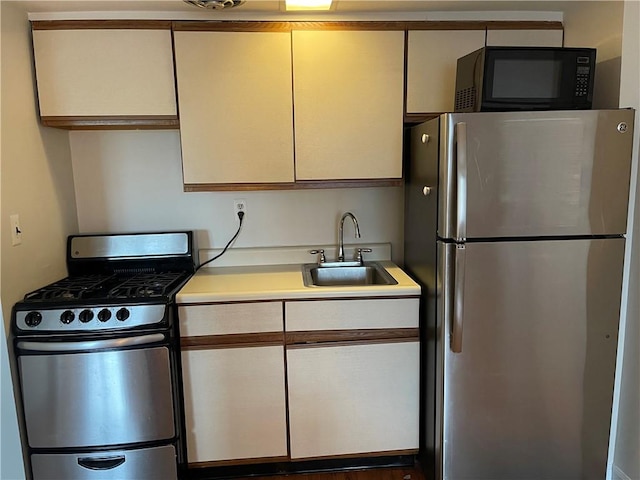 kitchen featuring sink and appliances with stainless steel finishes