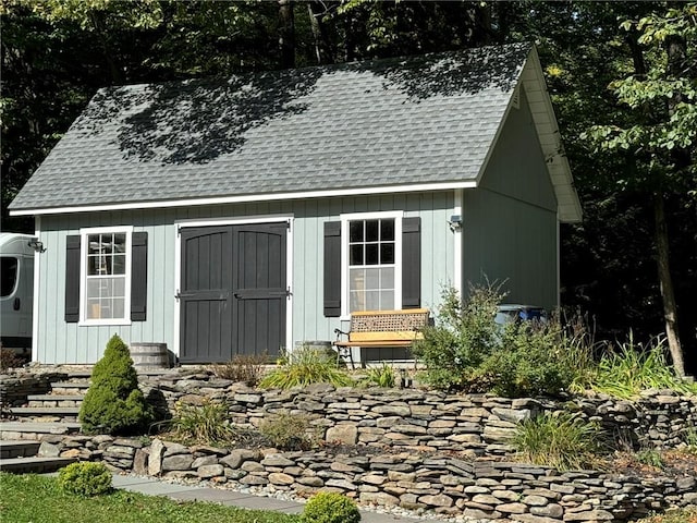 view of outbuilding