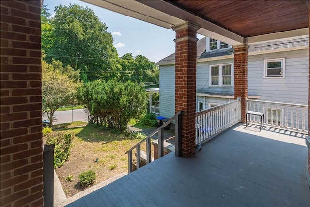 view of patio / terrace with a porch