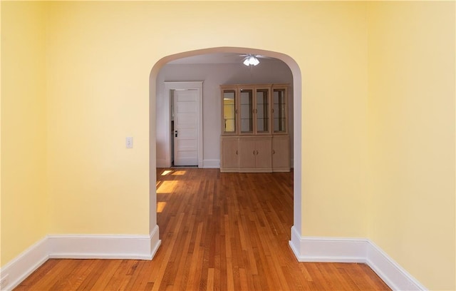 hall featuring hardwood / wood-style floors