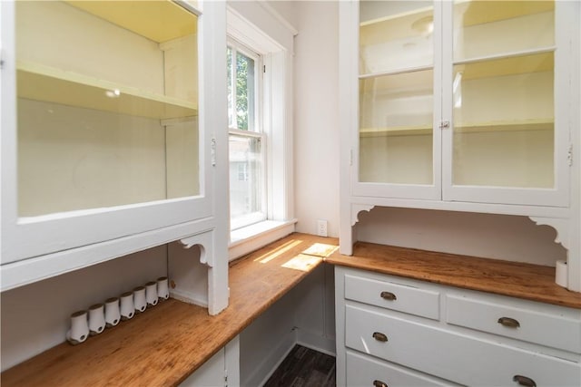 interior space featuring hardwood / wood-style floors