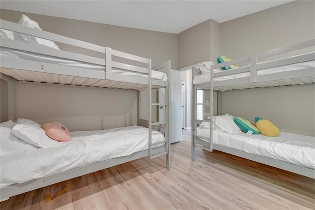 bedroom featuring light hardwood / wood-style flooring