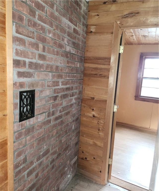 interior space with hardwood / wood-style flooring