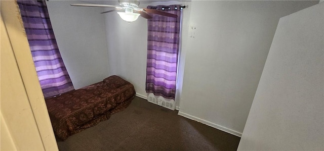 unfurnished bedroom with ceiling fan