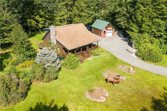 birds eye view of property