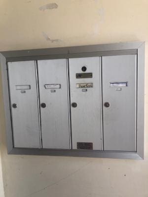 interior details featuring mail boxes