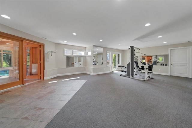 view of workout room