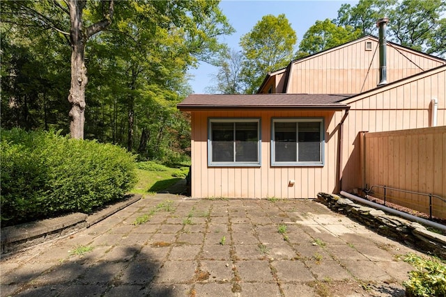 exterior space with a patio area