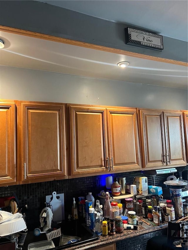 kitchen featuring tasteful backsplash