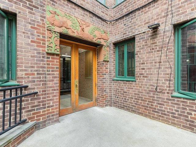 view of patio / terrace featuring french doors