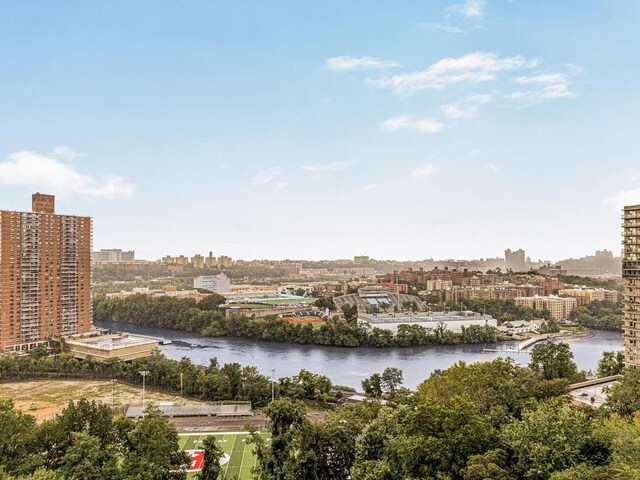 555 Kappock St Unit 11B, Bronx, NY 10463 - water view with nearby urban area and a notable bridge