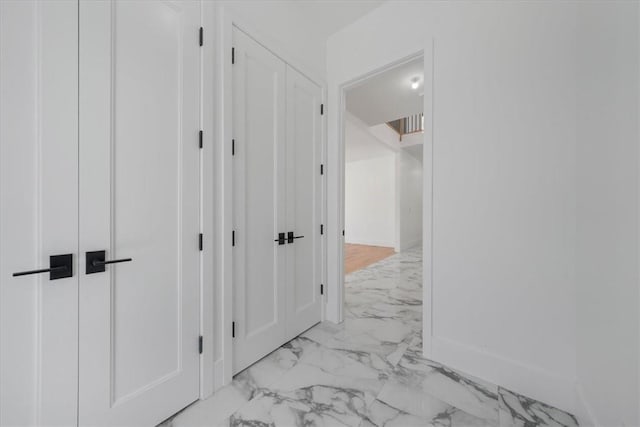 3 Forshee St, Monroe, NY 10950 - corridor with light marble finish flooring and baseboards