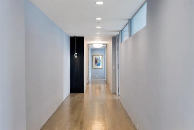 1 Renaissance Sq Unit Ph40A, White Plains, NY 10601 - hall featuring light wood finished floors and recessed lighting