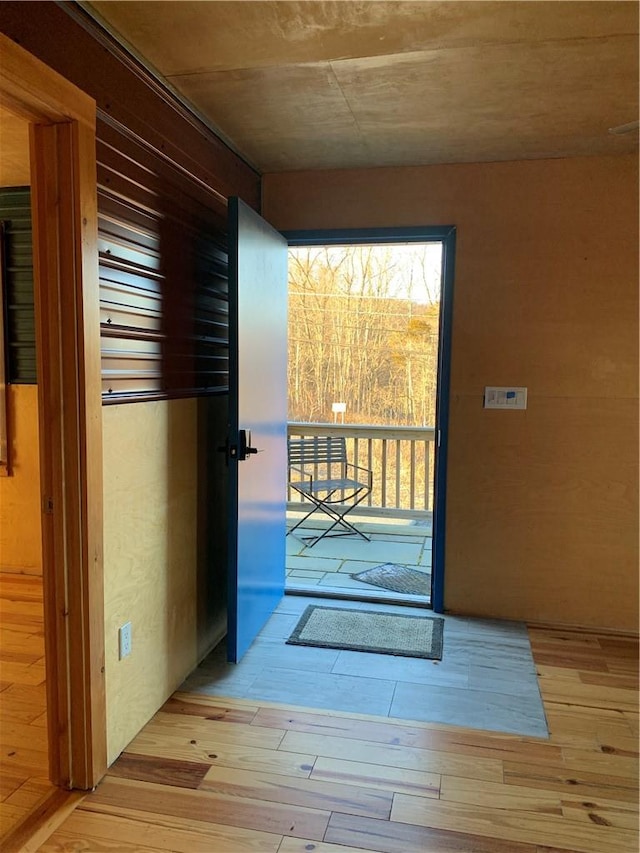 entryway featuring light wood-type flooring